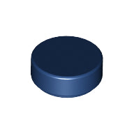 Plaatje in Gallery viewer laden, LEGO® los onderdeel Tegel Rond in kleur Donkerblauw 98138