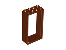 Plaatje in Gallery viewer laden, LEGO® los onderdeel Deurkozijn Roodachtig Bruin 60599