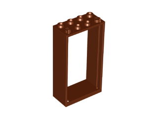 LEGO® los onderdeel Deurkozijn Roodachtig Bruin 60599