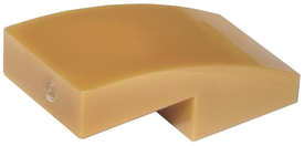 LEGO® los onderdeel Dakpan Gebogen in kleur Parel Goud 11477