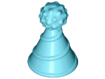 Plaatje in Gallery viewer laden, LEGO® Hoofddeksel Accessoire Medium Azuurblauw 24131