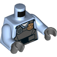 Plaatje in Gallery viewer laden, LEGO® Lijf met Motief Helder Lichtblauw 973pb2162c01