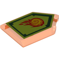 LEGO® 22385pb004 in kleur Doorzichtig Neon Oranje