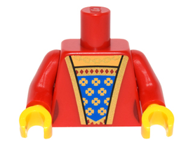 LEGO® los onderdeel Lijf met Motief Rood 973pb2220c01