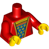 LEGO® los onderdeel Lijf met Motief Rood 973pb2220c01