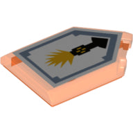 Plaatje in Gallery viewer laden, LEGO® 22385pb040 in kleur Doorzichtig Neon Oranje