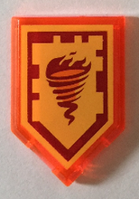 Plaatje in Gallery viewer laden, LEGO® 22385pb041 in kleur Doorzichtig Neon Oranje