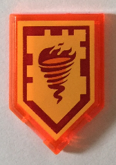 LEGO® 22385pb041 in kleur Doorzichtig Neon Oranje