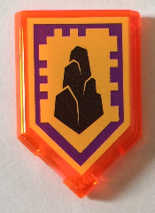 LEGO® 22385pb042 in kleur Doorzichtig Neon Oranje