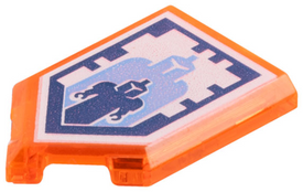 LEGO® 22385pb039 in kleur Doorzichtig Neon Oranje