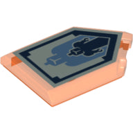 LEGO® 22385pb039 in kleur Doorzichtig Neon Oranje