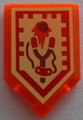 LEGO® 22385pb054 in kleur Doorzichtig Neon Oranje