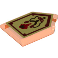 Plaatje in Gallery viewer laden, LEGO® 22385pb054 in kleur Doorzichtig Neon Oranje