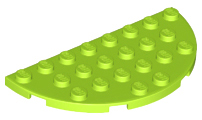 LEGO® los onderdeel Plaat Rond in kleur Limoen 22888