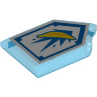 Plaatje in Gallery viewer laden, LEGO® 22385pb024 in kleur Doorzichtig Donkerblauw