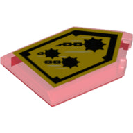 LEGO® Tegel Aangepast met Motief Doorzichtig Rood 22385pb010