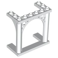 Plaatje in Gallery viewer laden, LEGO® los onderdeel Steen Boog in kleur Wit 30613