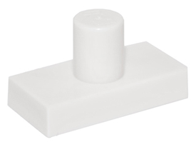 LEGO® los onderdeel Tegel Aangepast in kleur Wit 24445