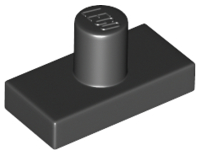 LEGO® los onderdeel Tegel Aangepast in kleur Zwart 24445