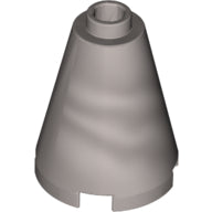 LEGO® los onderdeel Kegel in kleur Zilver 3942c