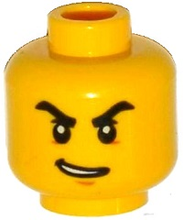 Plaatje in Gallery viewer laden, LEGO® los onderdeel Hoofd in kleur Geel 3626cpb1535