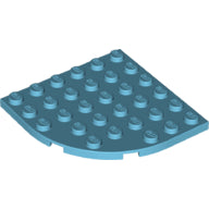 Plaatje in Gallery viewer laden, LEGO® los onderdeel Plaat Rond Medium Azuurblauw 6003