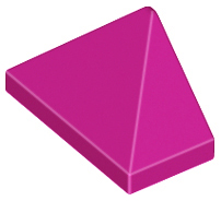 LEGO® los onderdeel Dakpan Algemeen in kleur Magenta 15571