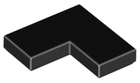 LEGO® los onderdeel Tegel Algemeen in kleur Zwart 14719