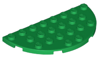LEGO® los onderdeel Plaat Rond in kleur Groen 22888