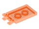 LEGO® Tegel Aangepast Doorzichtig Neon Oranje 30350b