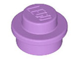 Plaatje in Gallery viewer laden, LEGO® los onderdeel Plaat Rond in kleur Medium Lavendel 4073