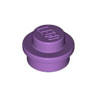 LEGO® los onderdeel Plaat Rond in kleur Medium Lavendel 4073