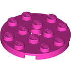 LEGO® los onderdeel Plaat Rond in kleur Donker Roze 60474