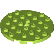 Plaatje in Gallery viewer laden, LEGO® los onderdeel Plaat Rond in kleur Limoen 11213