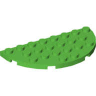 LEGO® los onderdeel Plaat Rond in kleur Fel Groen 22888