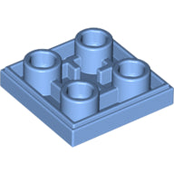 LEGO® los onderdeel Tegel Aangepast Medium Blauw 11203