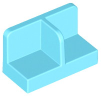 LEGO® los onderdeel Paneel in kleur Medium Azuurblauw 93095