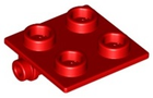 LEGO® los onderdeel Scharnier in kleur Rood 6134