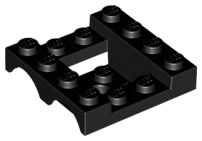 LEGO® los onderdeel Spatbord in kleur Zwart 24151