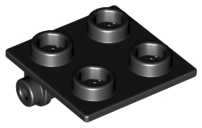 LEGO® los onderdeel Scharnier in kleur Zwart 6134