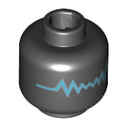 LEGO® los onderdeel Hoofd in kleur Zwart 3626cpb1491