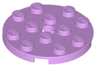 LEGO® los onderdeel Plaat Rond Medium Lavendel 60474