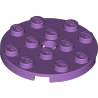 LEGO® los onderdeel Plaat Rond Medium Lavendel 60474