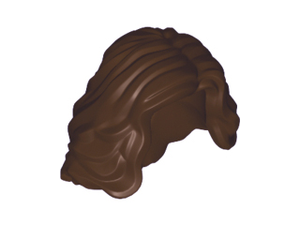 LEGO® los onderdeel Haar in kleur Donker Bruin 23187