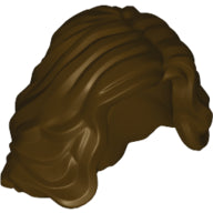 LEGO® los onderdeel Haar in kleur Donker Bruin 23187