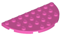 LEGO® los onderdeel Plaat Rond in kleur Donker Roze 22888