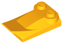 LEGO® los onderdeel Dakpan Gebogen Helder Licht Oranje 47456