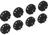 LEGO® los onderdeel Wiel Accessoire in kleur Zwart 24308