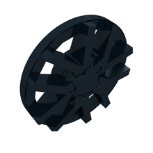 Plaatje in Gallery viewer laden, LEGO® los onderdeel Wiel Accessoire in kleur Zwart 24308a