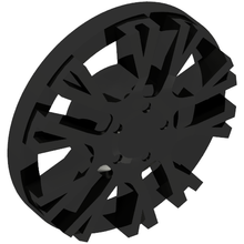 Plaatje in Gallery viewer laden, LEGO® los onderdeel Wiel Accessoire in kleur Zwart 24308b